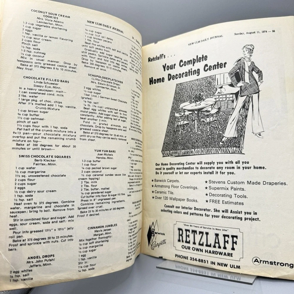 New Ulm Minnesota Valley Journal Cookbook‎ 1974 Edition